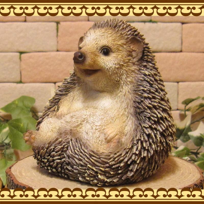 置物 動物 可愛い ハリネズミの置物 Cタイプ ほっこり ヘッジホッグ