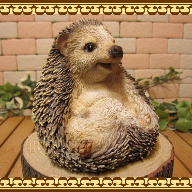 置物 動物 可愛い ハリネズミの置物 Cタイプ ほっこり ヘッジホッグ