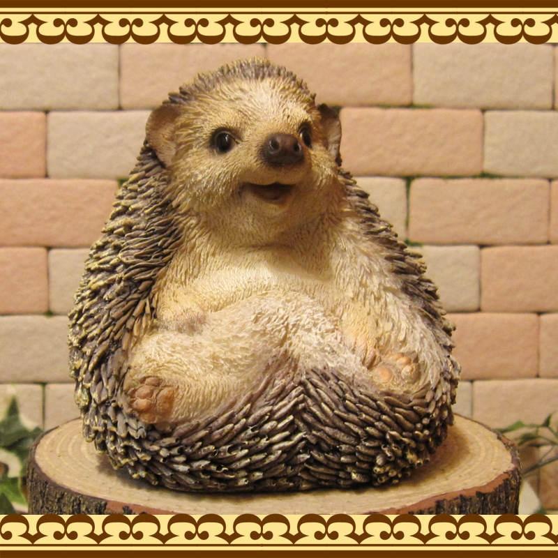 置物 動物 可愛い ハリネズミの置物 Cタイプ ほっこり ヘッジホッグ