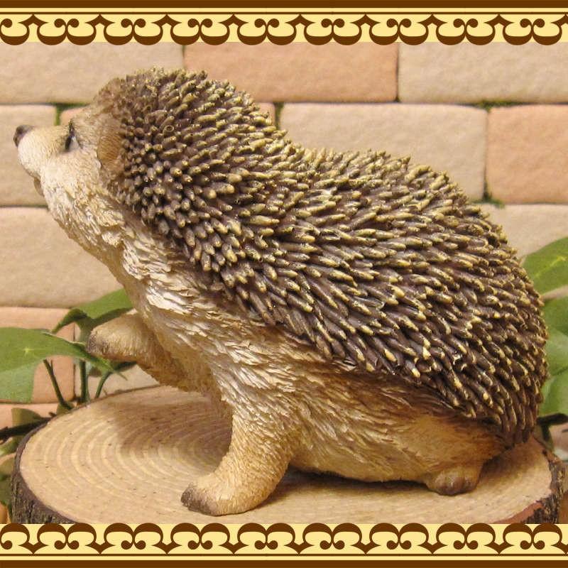 置物 動物 可愛い ハリネズミの置物 Dタイプ 振り向き ヘッジホッグ