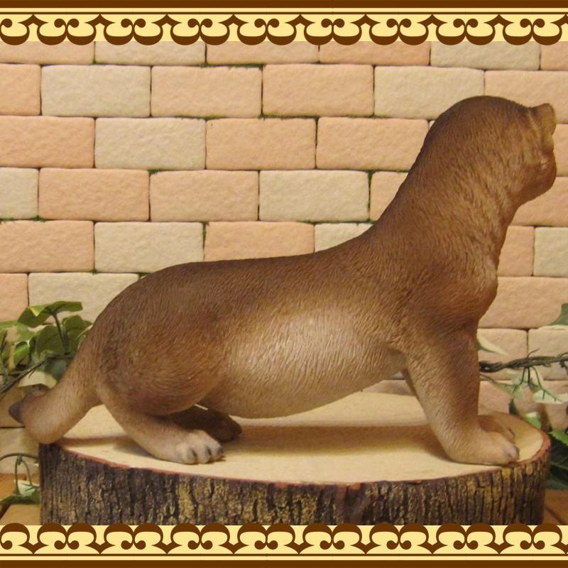 置物 動物 可愛い カワウソの置物 リアル アニマル オブジェ