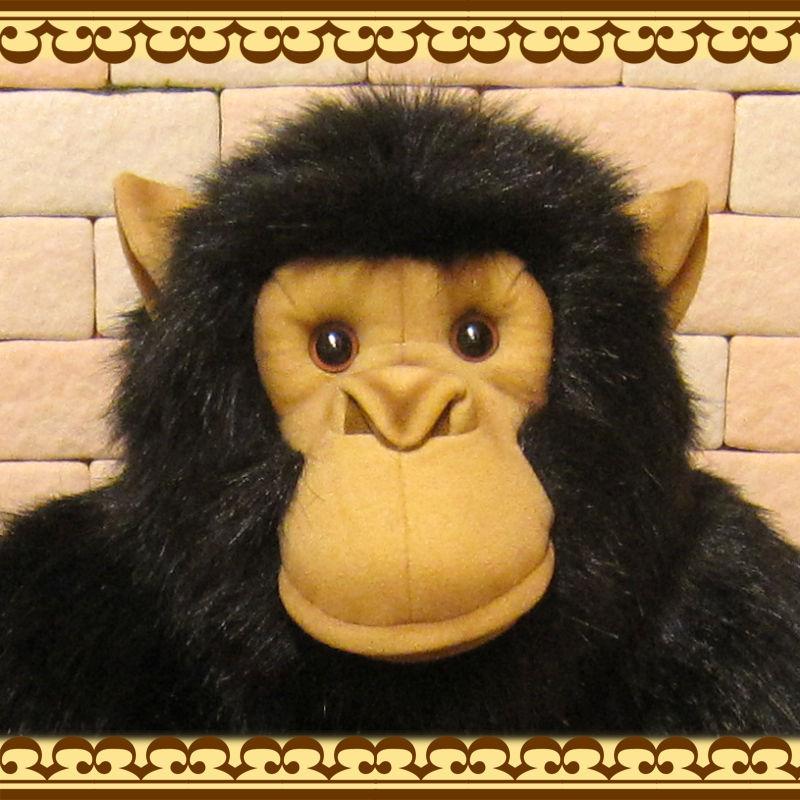 置物 動物 可愛い チンパンジー リアルな サルのぬいぐるみ ビッグ