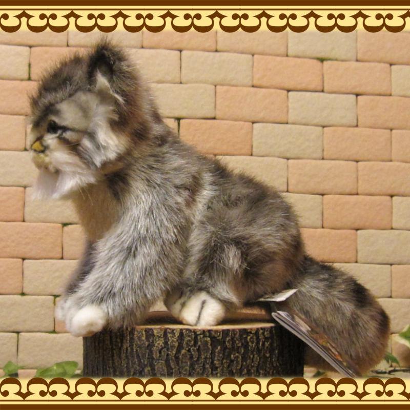 置物 動物 可愛い 猫 ぬいぐるみ リアル ねこの置物 仔マヌルネコ 動物