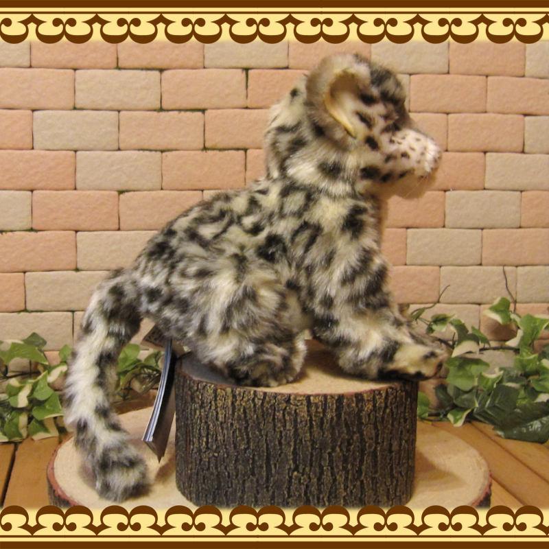 置物 動物 可愛い 豹 ぬいぐるみ 仔 ユキヒョウ リアル インテリア