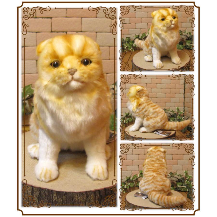 置物 動物 可愛い 猫の ぬいぐるみ スコティッシュフォールド
