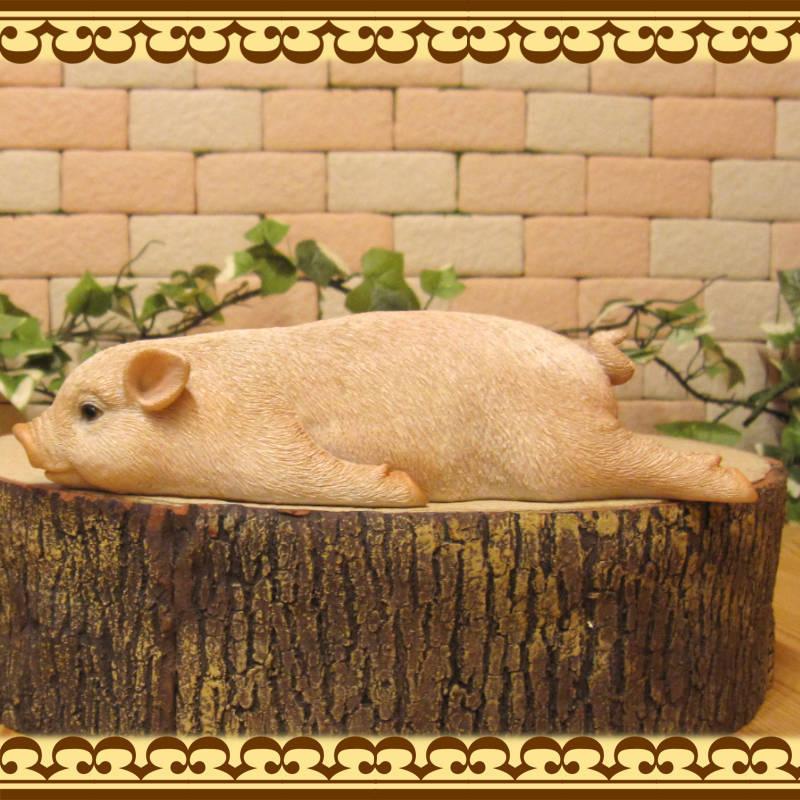 置物 動物 可愛い 豚の置物 リアルな子ブタ 寝そべりブー 子ぶたのフィギュア ピッグ オブジェ ガーデニング 玄関先 陶器 縁起物 ベランダアート 雑貨の森 Ki Ra Ra Yahoo 店 通販 Yahoo ショッピング