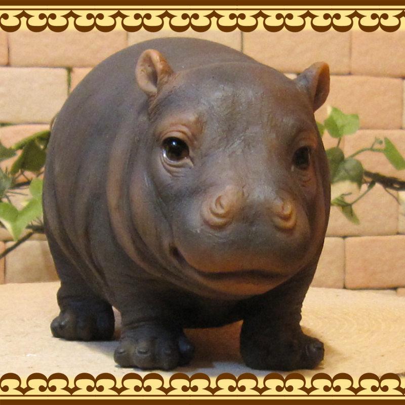 置物 動物 可愛い カバの置物 リアルな アニマル オブジェ かば フギュア ガーデニング 玄関先 陶器 ベランダアート 雑貨の森 Ki Ra Ra Yahoo 店 通販 Yahoo ショッピング