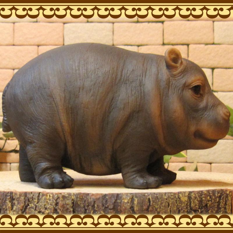 置物 動物 可愛い カバの置物 リアルな アニマル オブジェ かば