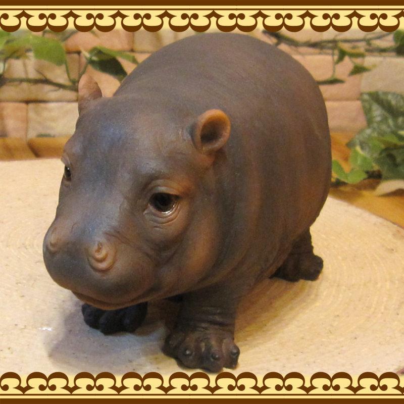 置物 動物 可愛い カバの置物 リアルな アニマル オブジェ かば フギュア ガーデニング 玄関先 陶器 ベランダアート 雑貨の森 Ki Ra Ra Yahoo 店 通販 Yahoo ショッピング