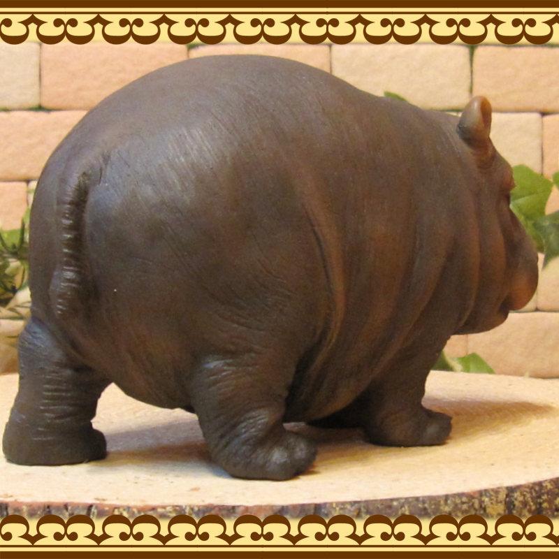 置物 動物 可愛い カバの置物 リアルな アニマル オブジェ かば