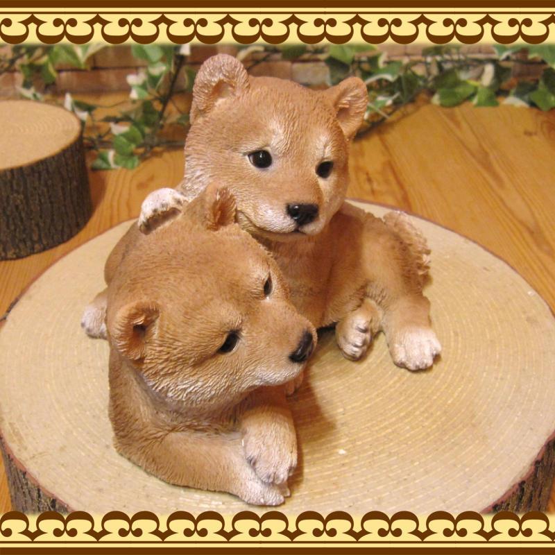 置物 動物 可愛い 犬の置物 柴犬 リアルな犬の置物 ツインズ ドッグ しばいぬ 子いぬのフィギア イヌのオブジェ ガーデニング ベランダアート 雑貨の森 Ki Ra Ra Yahoo 店 通販 Yahoo ショッピング