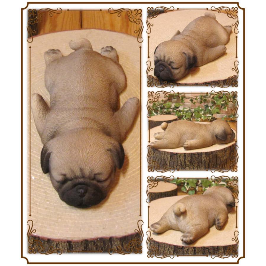置物 動物 可愛い 犬の置物 パグ まったりドッグ リアル いぬ イヌの