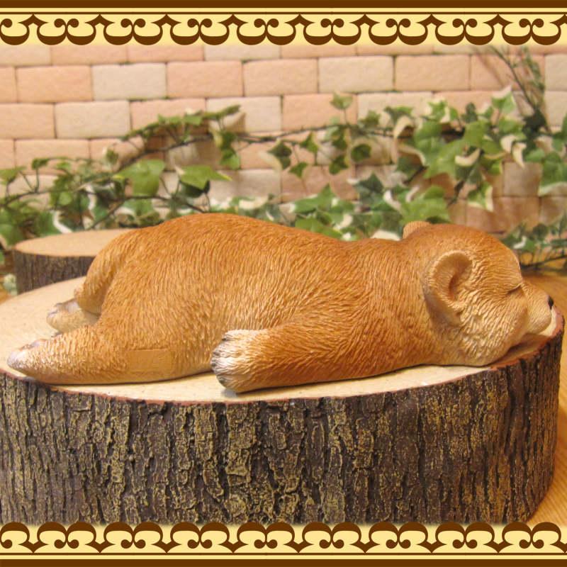 置物 動物 可愛い 犬の置物 柴犬 まったりドッグ しばいぬ リアル いぬ