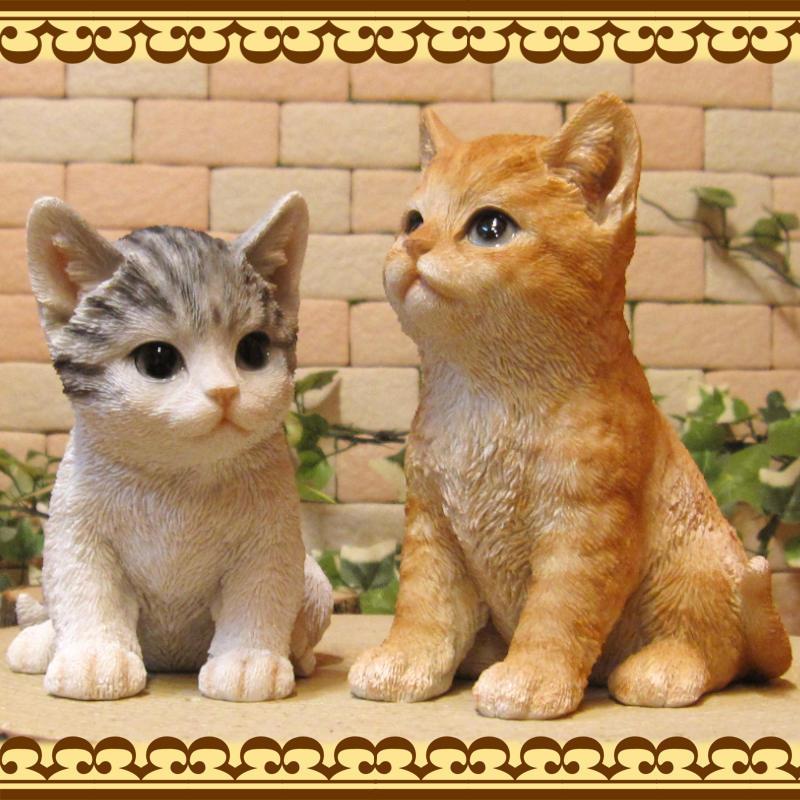 置物 動物 可愛い 猫の置物 リアルな猫の置物 フレンドキャット