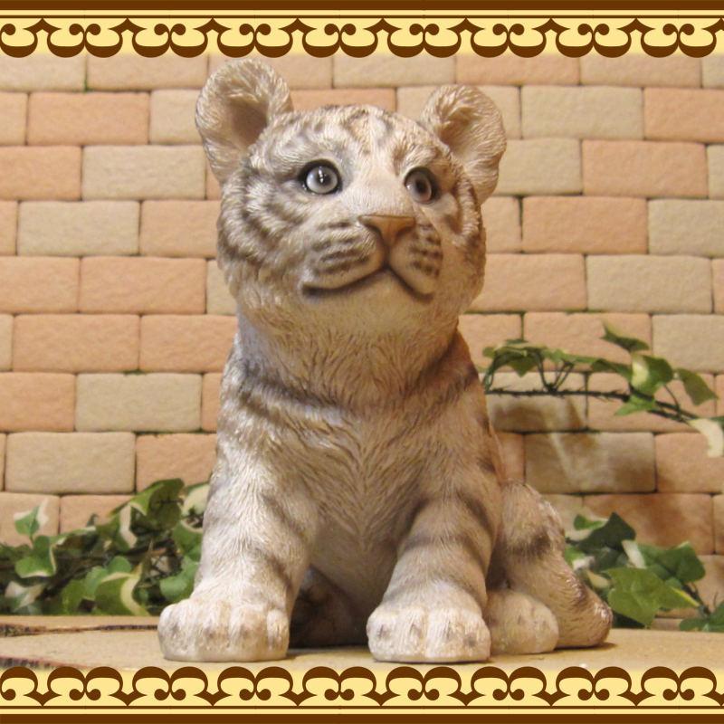 置物 動物 可愛い リアルな虎の置物 ベビーホワイトタイガー 置物 動物 可愛い リアルな虎の置物 ベビーホワイトタイガー