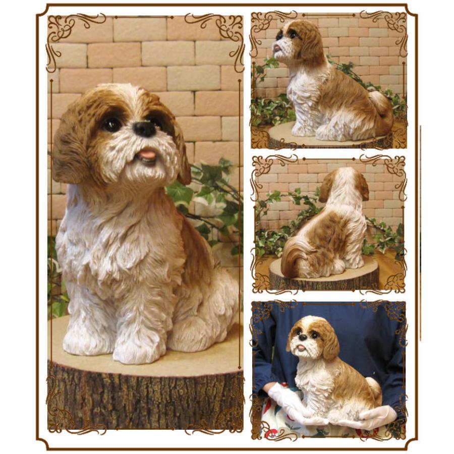 宅配 動物 置物 可愛い シーズー お座り ラージサイズ リアル フィギュア オブジェ ガーデニング インテリア 陶器 ベランダアート わんちゃん 犬の置物 オブジェ 置き物 Www Collectiviteslocales Fr