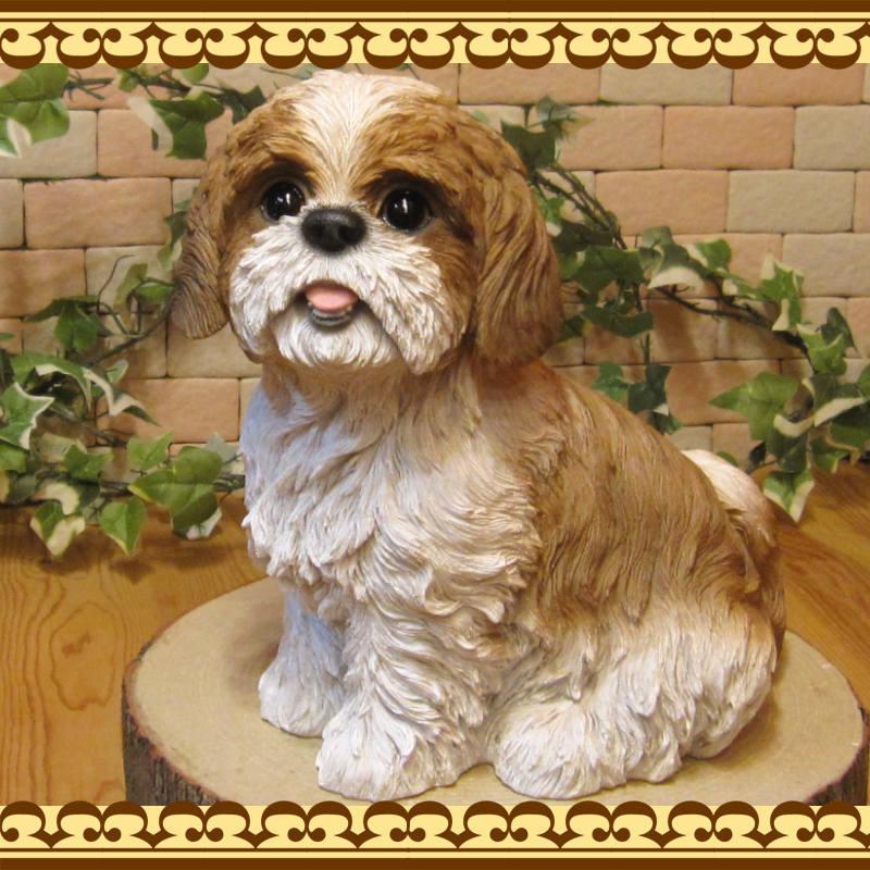 宅配 動物 置物 可愛い シーズー お座り ラージサイズ リアル フィギュア オブジェ ガーデニング インテリア 陶器 ベランダアート わんちゃん 犬の置物 オブジェ 置き物 Www Collectiviteslocales Fr