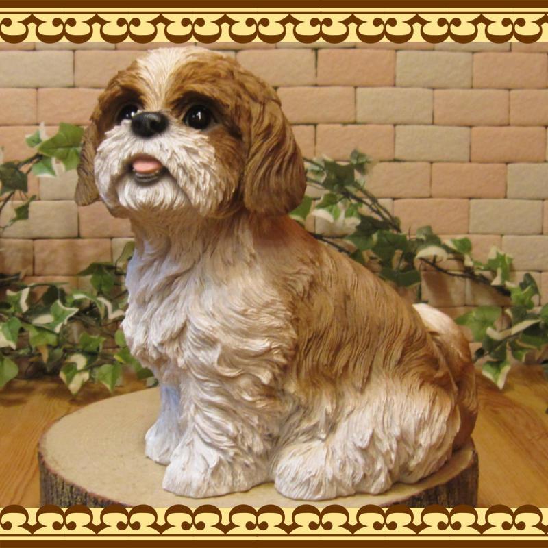 宅配 動物 置物 可愛い シーズー お座り ラージサイズ リアル フィギュア オブジェ ガーデニング インテリア 陶器 ベランダアート わんちゃん 犬の置物 オブジェ 置き物 Www Collectiviteslocales Fr