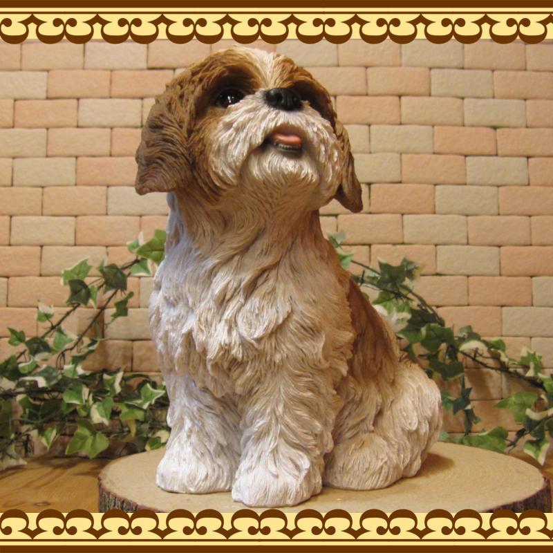 宅配 動物 置物 可愛い シーズー お座り ラージサイズ リアル フィギュア オブジェ ガーデニング インテリア 陶器 ベランダアート わんちゃん 犬の置物 オブジェ 置き物 Www Collectiviteslocales Fr