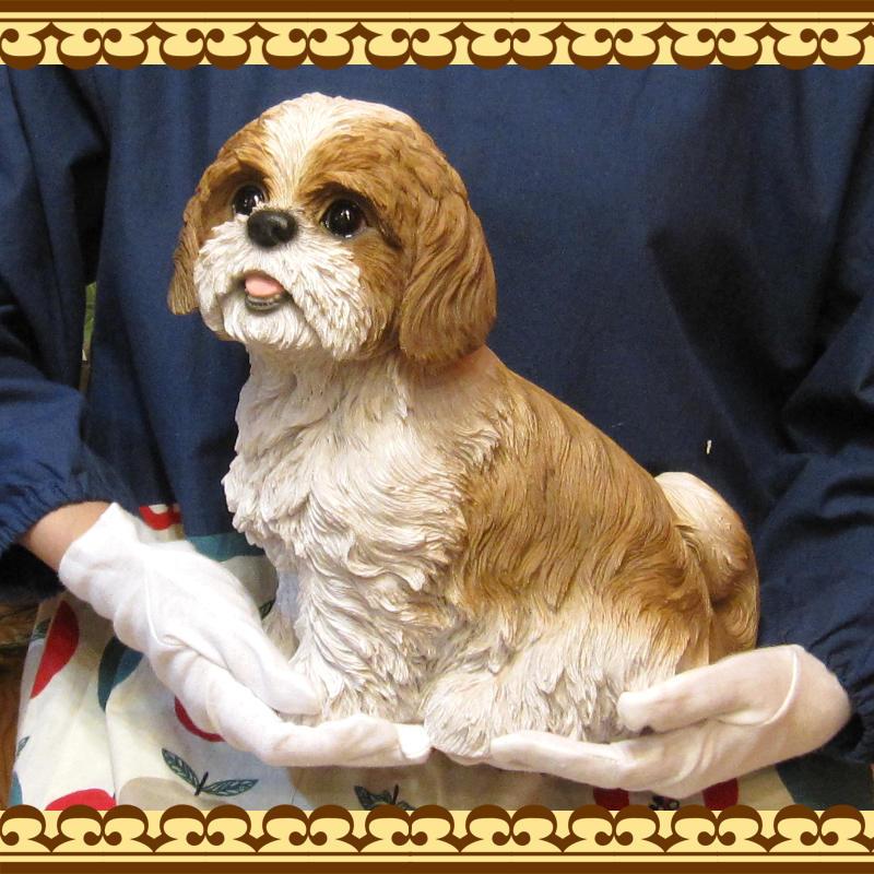 宅配 動物 置物 可愛い シーズー お座り ラージサイズ リアル フィギュア オブジェ ガーデニング インテリア 陶器 ベランダアート わんちゃん 犬の置物 オブジェ 置き物 Www Collectiviteslocales Fr