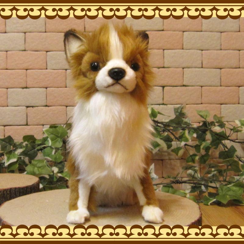 置物 動物 可愛い 犬 ぬいぐるみ チワワ ブラウン リアル いぬ イヌ