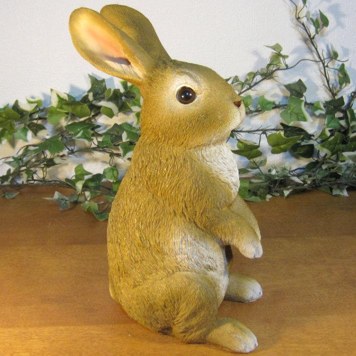 うさぎ 置物 うさぎ ウサギ 置物 オブジェ 陶器 おしゃれ かわいい ガーデン 庭