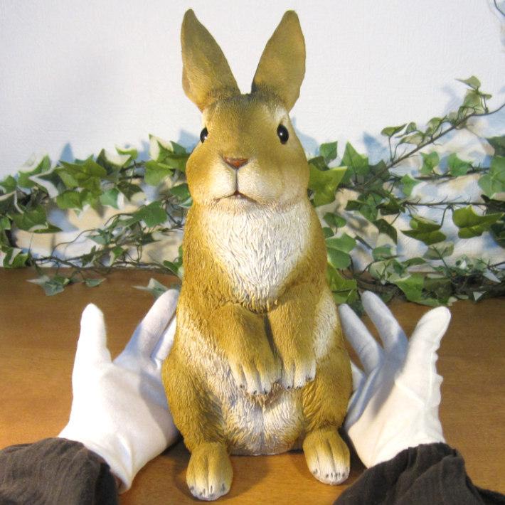 置物 動物 可愛い スタンド ラビット ラージサイズ ウサギ うさぎの