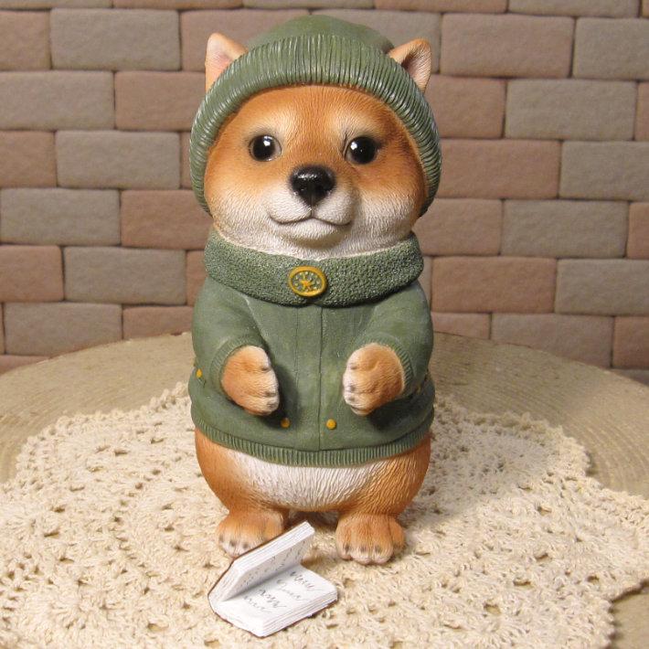 置物 動物 可愛い 犬の置物 ぽかぽかドッグ 柴犬 いぬ 店舗 装飾