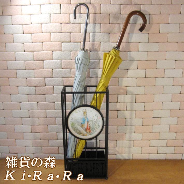 傘立て 動物 可愛い ピーターラビット アートガラスアンブレラスタンド