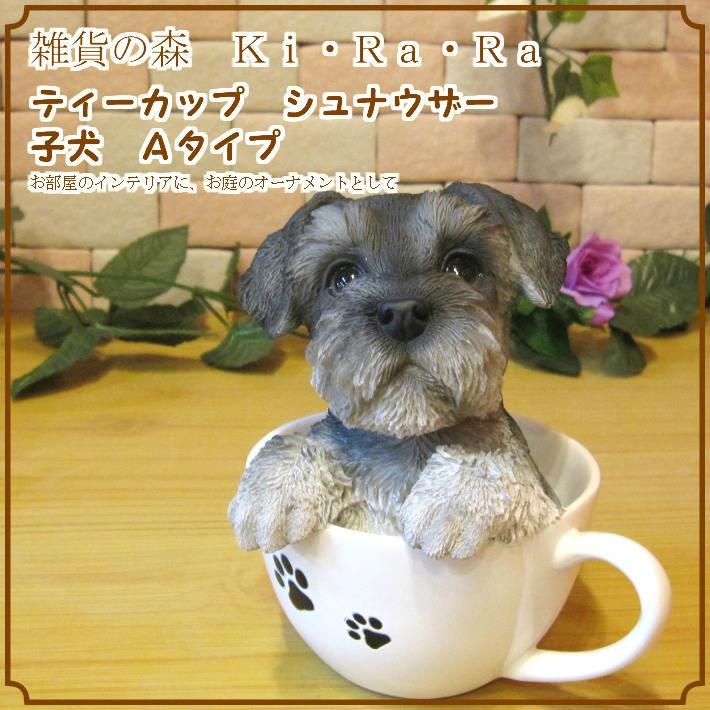 犬の置物 シュナウザー リアルな犬の置物 ティーカップドッグ ａタイプ 子いぬのフィギア イヌのオブジェ ガーデニング 玄関先 陶器 雑貨の森 Ki Ra Ra Yahoo 店 通販 Yahoo ショッピング