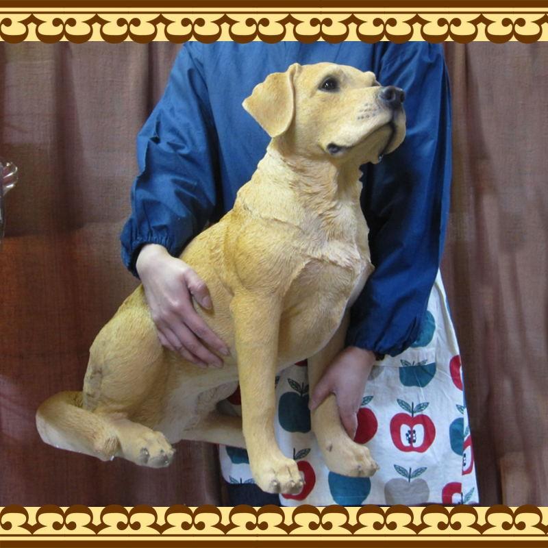 置物 動物 可愛い 犬の置物 リアル ラブラドールレトリバー 成犬 お
