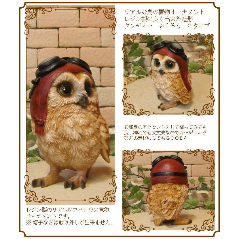 最大54 Offクーポン 置物 動物 可愛い ふくろうの置物 ダンディー フクロウ ｃタイプ 赤 リアルな鳥のフィギュア 不苦労 縁起物 オウルオブジェ ガーデニング Supplystudies Com