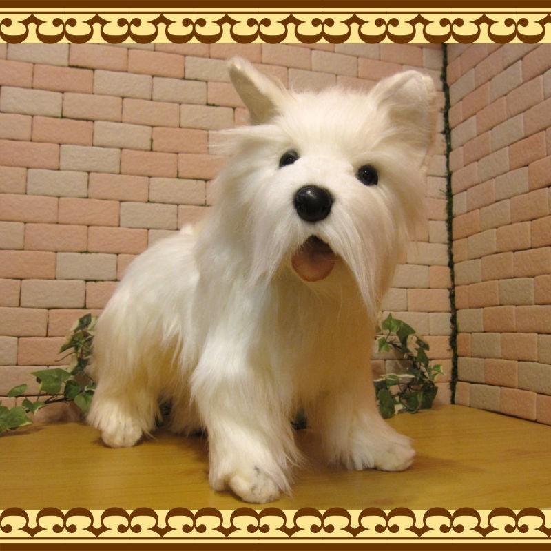 置物 動物 可愛い 犬　ぬいぐるみ ウエストハイランドテリア　ビッグサイズ　リアル　いぬ　イヌ　ドッグ　動物　アニマル　もふもふ_3