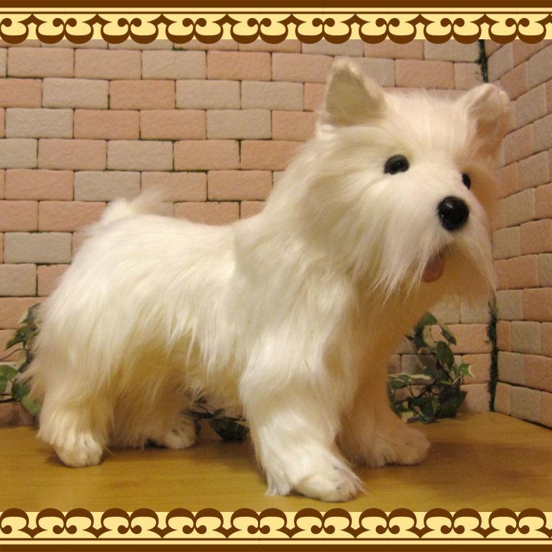 置物 動物 可愛い 犬　ぬいぐるみ ウエストハイランドテリア　ビッグサイズ　リアル　いぬ　イヌ　ドッグ　動物　アニマル　もふもふ_5
