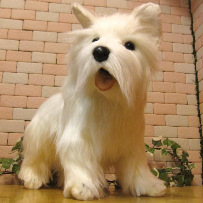 置物 動物 可愛い 犬　ぬいぐるみ ウエストハイランドテリア　ビッグサイズ　リアル　いぬ　イヌ　ドッグ　動物　アニマル　もふもふ_8
