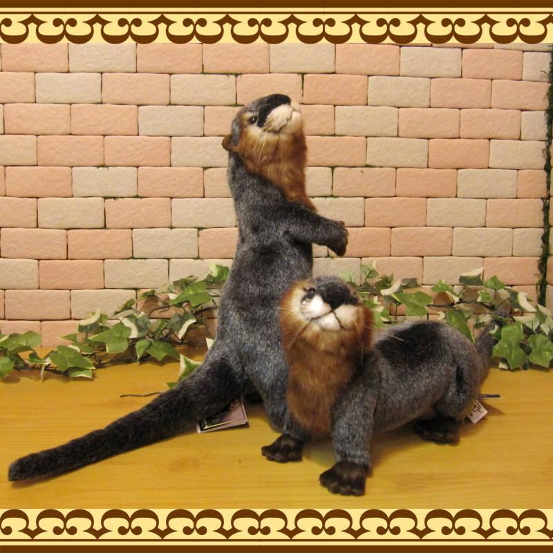 置物 動物 可愛い カワウソ ぬいぐるみ リアル かわうそ Bタイプ