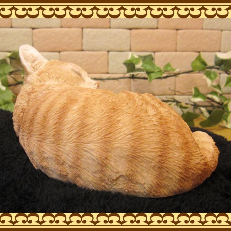 置物 動物 可愛い 猫の置物 リアル スリーピング ベビーキャット