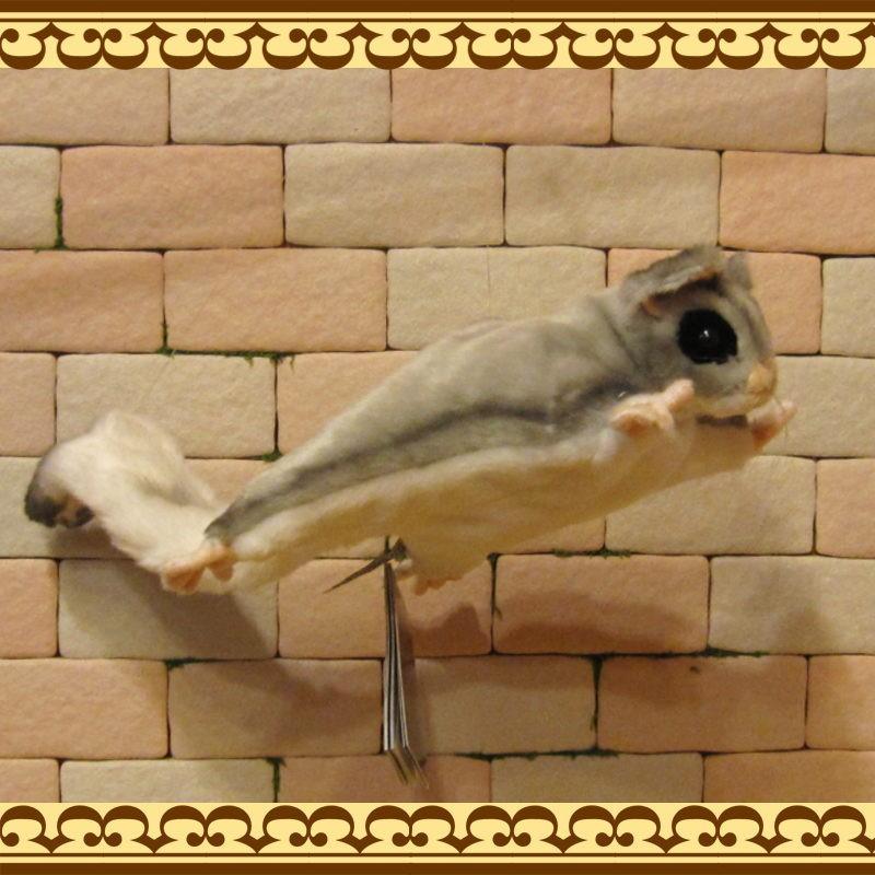 置物 動物 可愛い フクロモモンガ ぬいぐるみ リアル インテリア