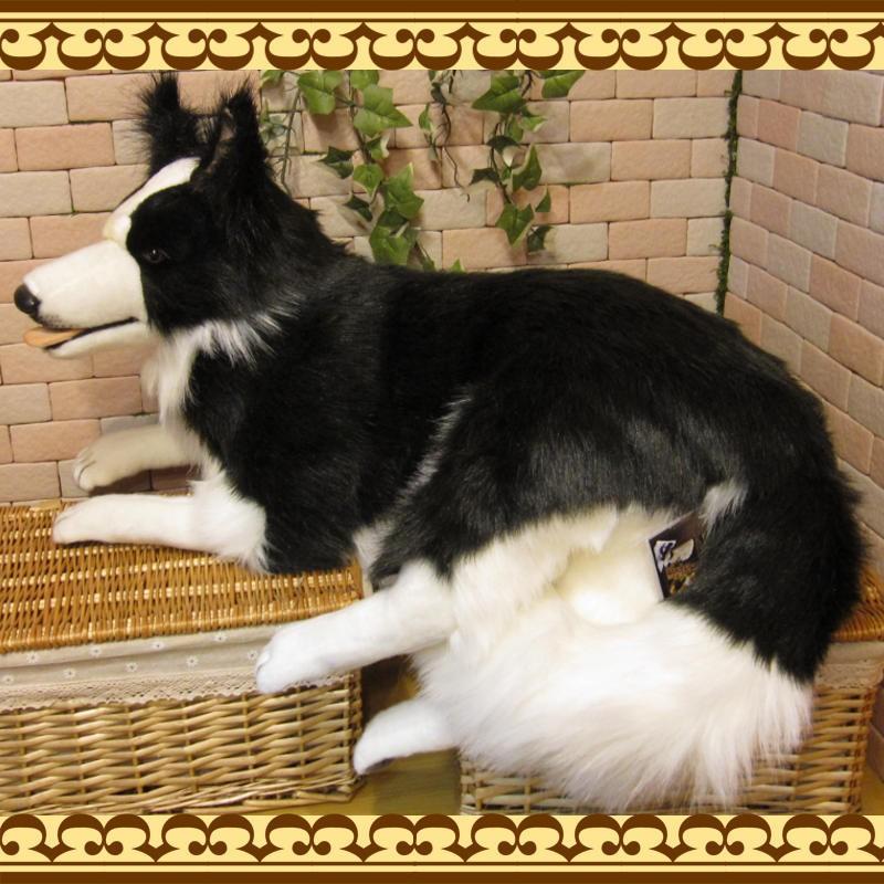 置物 動物 可愛い 犬 ぬいぐるみ ボーダーコリー ビッグサイズ 置物 動物 可愛い 犬 ぬいぐるみ ボーダーコリー ビッグサイズ