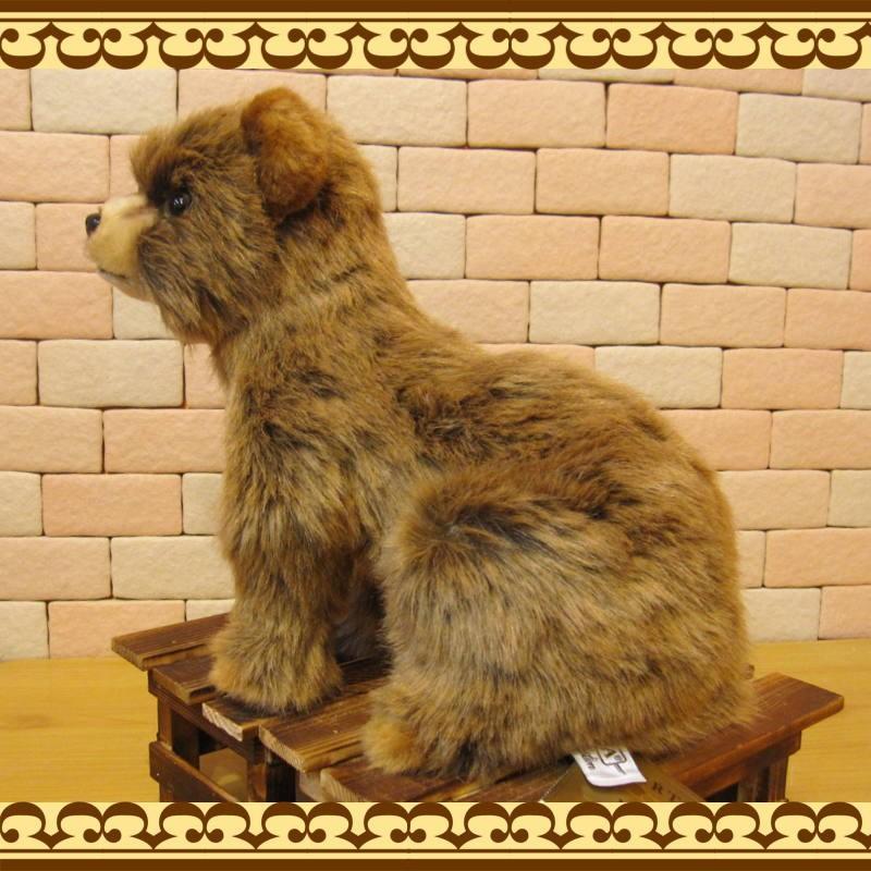 置物 動物 可愛い クマ ぬいぐるみ リアル 仔熊 ブラウン くまオブジェ