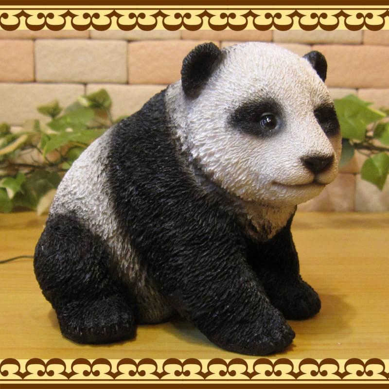 置物 動物 可愛い パンダ 置物 リアル ジャイアントパンダ 親子セット