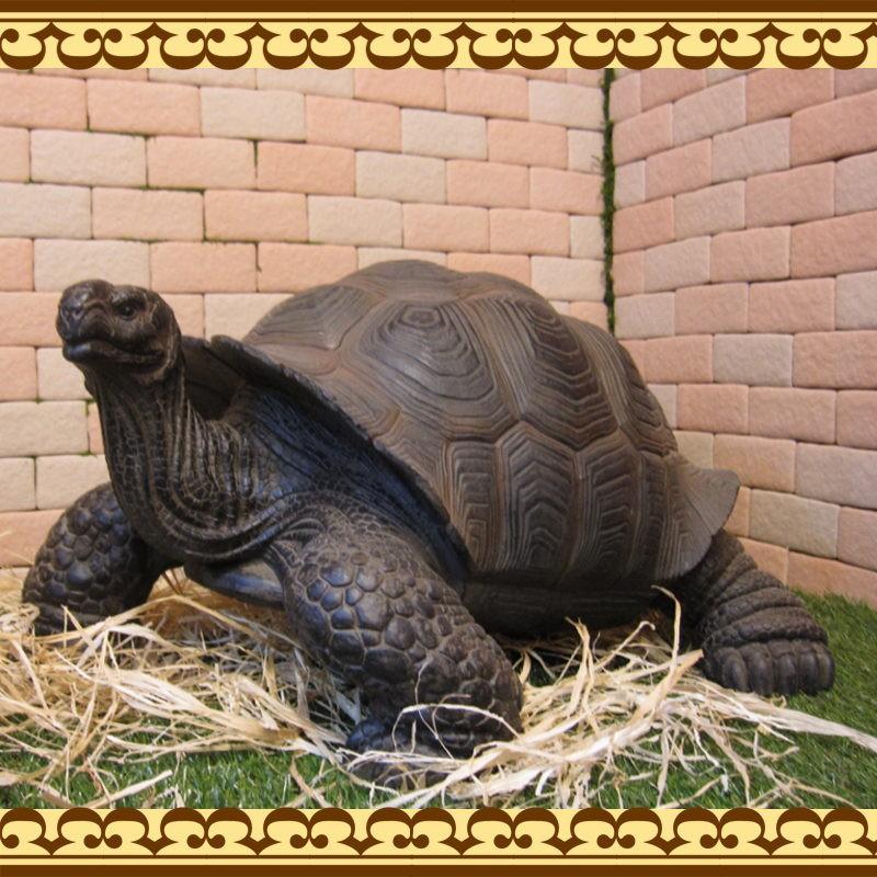 置物 動物 可愛い カメの置物 ビッグサイズ リアル ゾウガメ かめ 