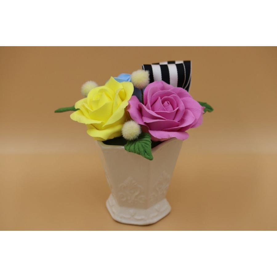 デコクレイフラワー・バラのフラワーアレンジメント