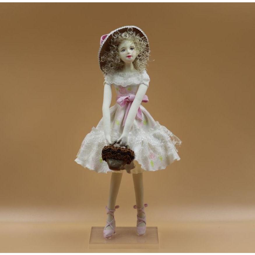 ビスクドール用ドレス＆麦わら帽子 ビスクドール ドレス ハンドメイド