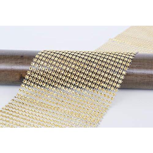 選択 Itisparkle ラインストーンリボン ダイヤモンドラインストーンメッシュリボン 幅12cm X 長1 85m 2巻 24行 装飾 工芸用 結 Materialworldblog Com
