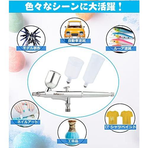 本物の 靴磨き シューケア用品 エアブラシ 0 5mm大口径 ダブルアクション 3種塗料カップ 予備ノズル付き ハンドピース 7cc cc 40cc 重力式 分離型 プラモデル Www Threeriversofs Com