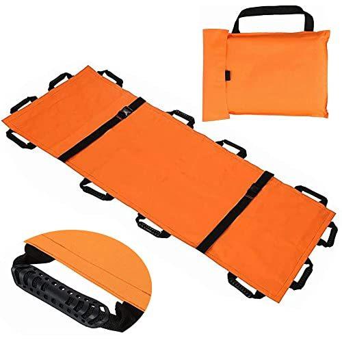 ザッカlifeiimono117 ストレッチャー 担架 折りたたみ式 縦180 横70cm 耐荷重130kg 持ちやすい 安全ベルト 収納袋付き 軽量 コンパクト 簡 公式ストア