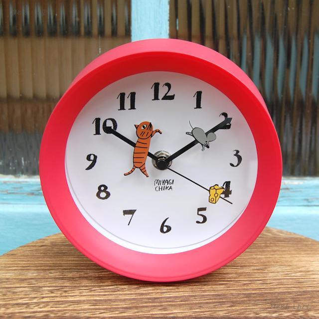Yamabatosha 2way clock CAT Red エイトミリオンワークス 時計 置時計