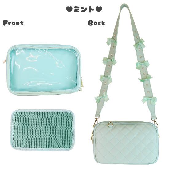 痛バッグ リボン ぬいぐるみ ポシェット キルティング お財布バッグ