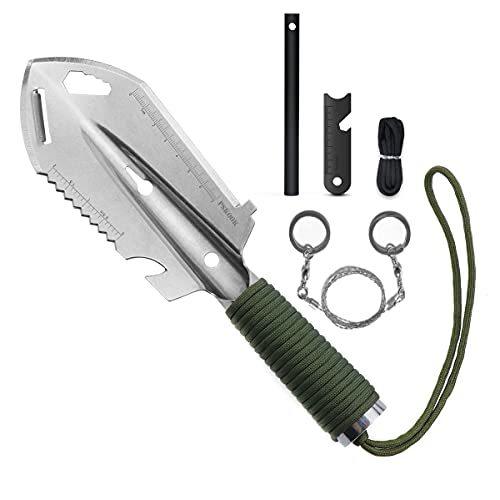 Pskook スコップ 多機能 ミニ シャベル ガーディング 園芸 キャンプ ツール 防災対策 携帯専用袋付き